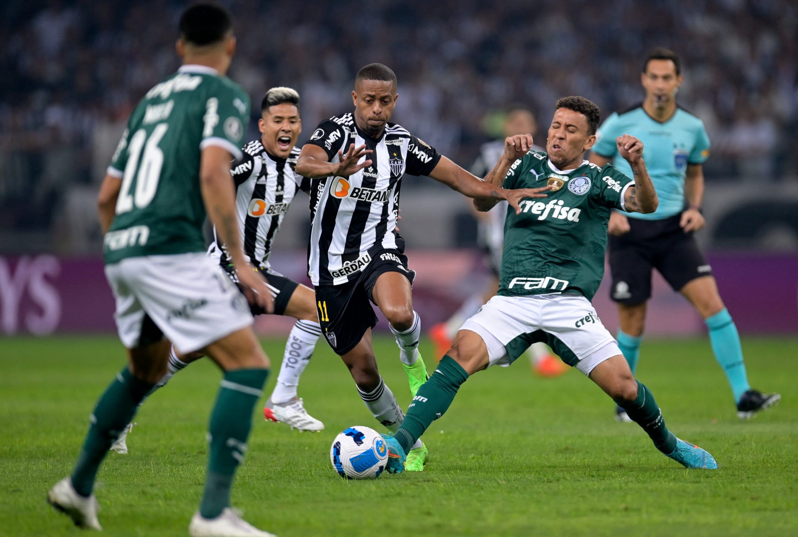 Atlético  2 – 2 Palmeiras, Joaquín Piquerez fue titular en el “verdao”