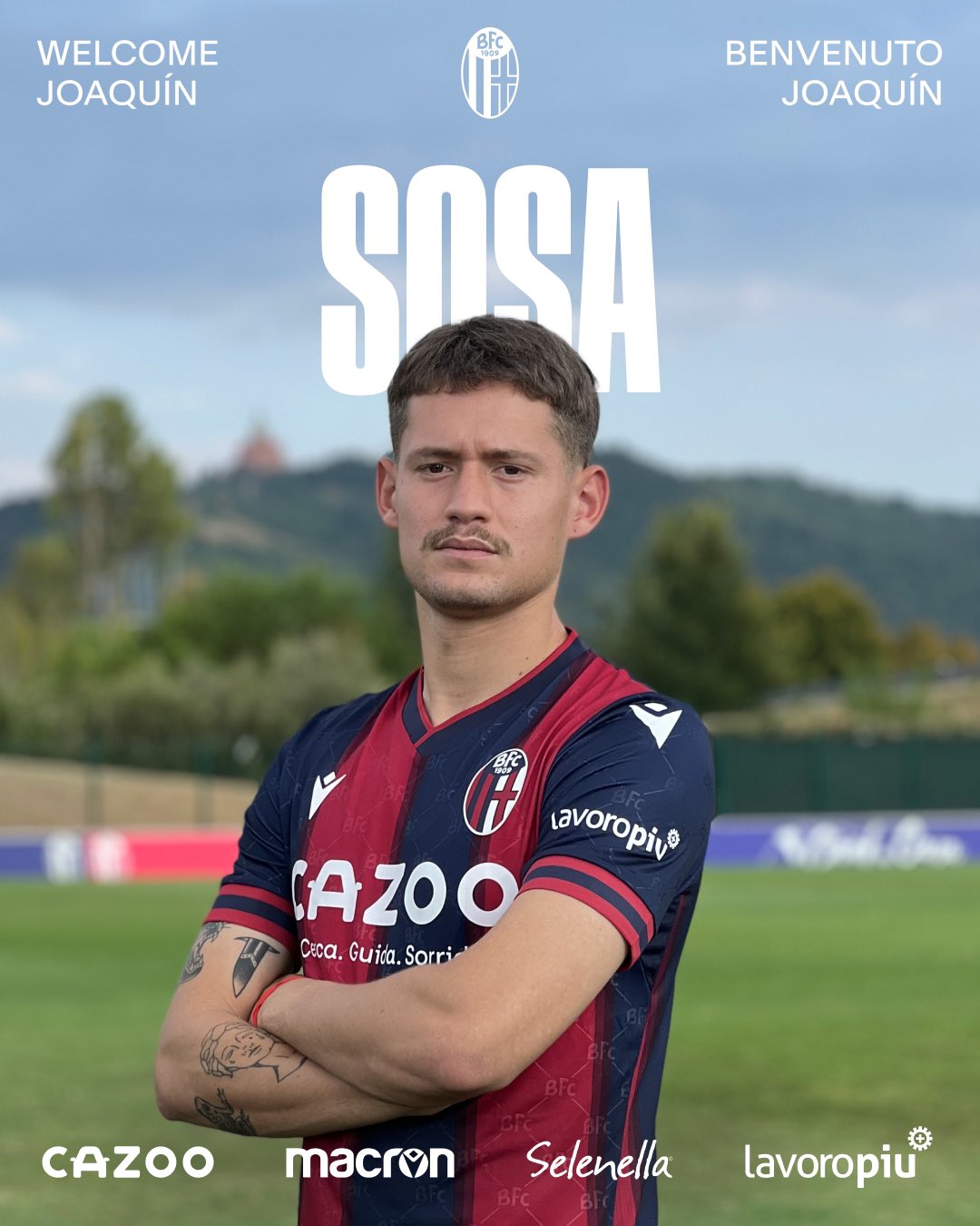 Joaquín Sosa presentado oficialmente en Bologna
