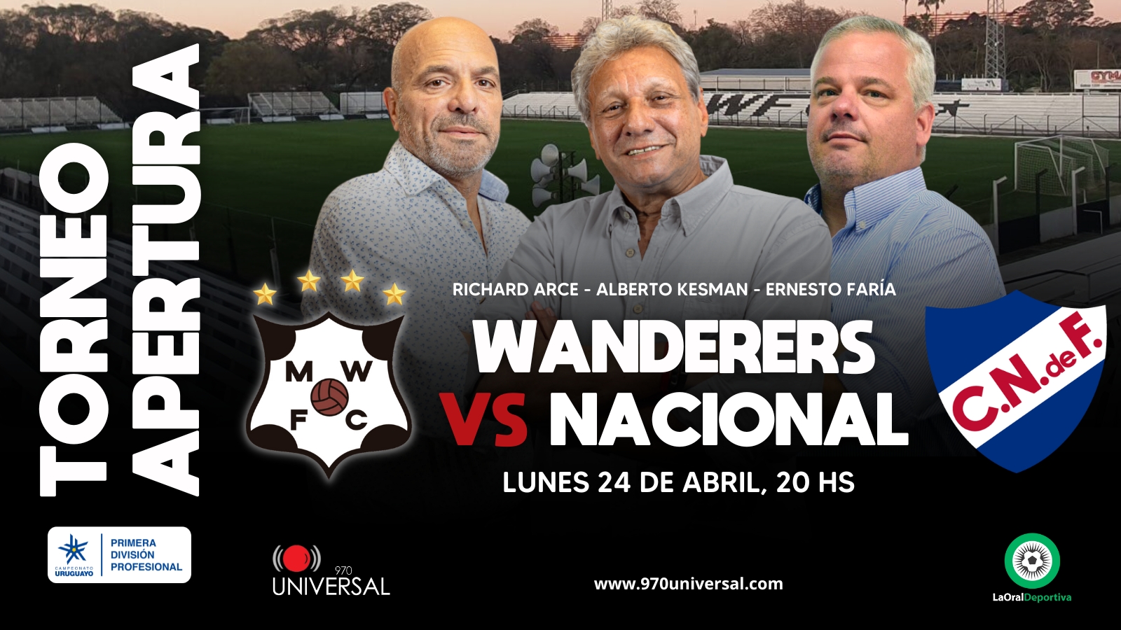 Wanderers 0 – 1 Nacional