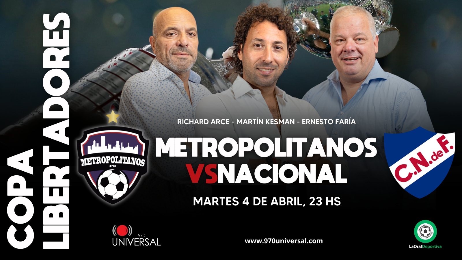 Metropolitanos 1 – 2 Nacional
