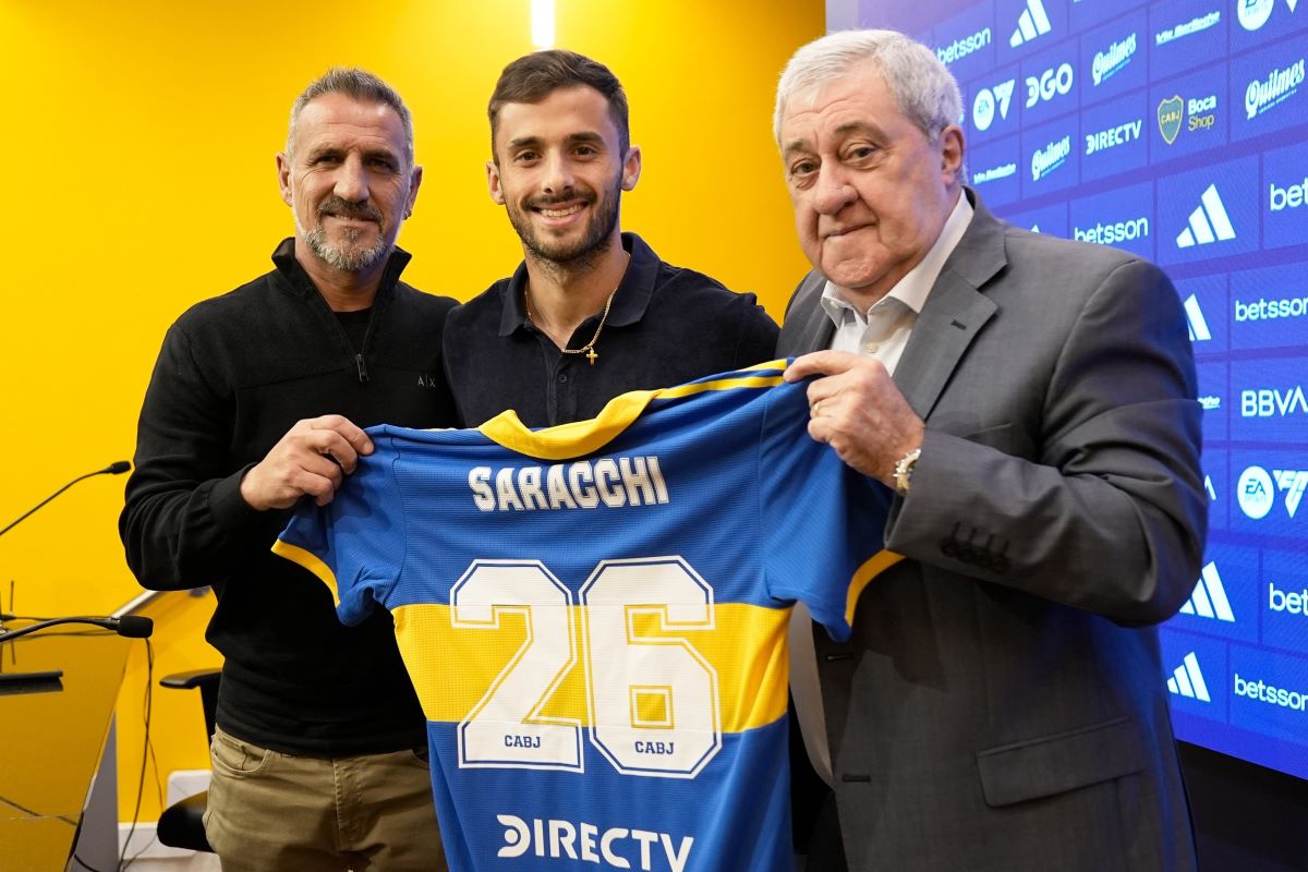 Marcelo Saracchi y Edinson Cavani ya entrenan juntos en Boca