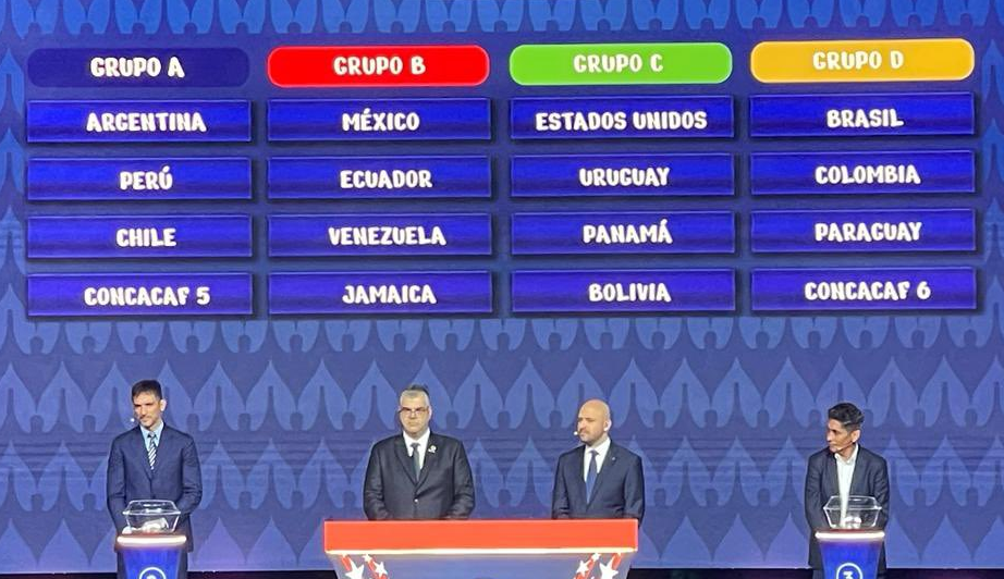 Uruguay juega en el grupo C con EEUU, Panamá y   Bolivia