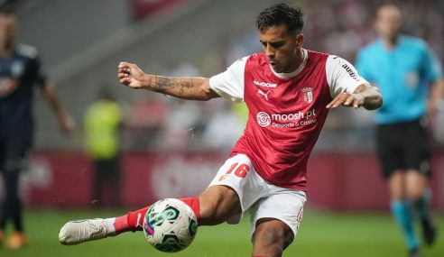 Doblete de Rodrigo Zalazar en la victoria 2-1 del SC Braga sobre el Vizela por la liga portuguesa