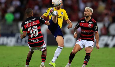 Grupo E: Bolivar clasificó como lider, Flamengo le ganó la pulseada a Palestino y pasó como segundo